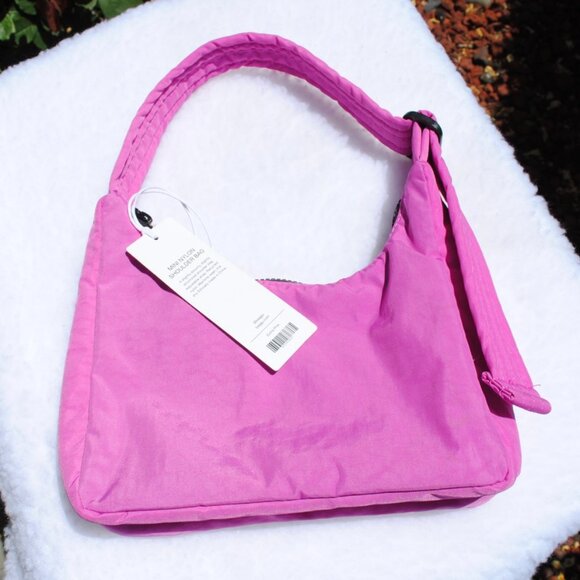 Mini Nylon Shoulder Bag - BAGGU - Extra Pink (NWT) - Picture 3 of 7